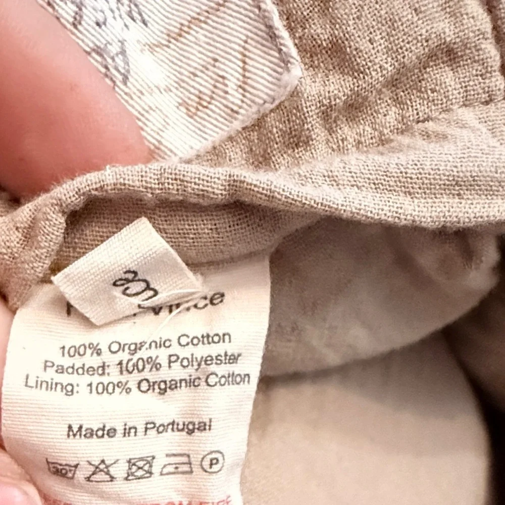 Fin & Vince Harvest Wheat Organic Cotton Hoody Reversible Coat as is